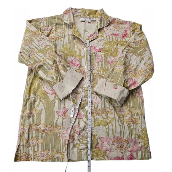 The Chandler Collection 100% cotton Floral Pajama Top - Picture 7 of 12